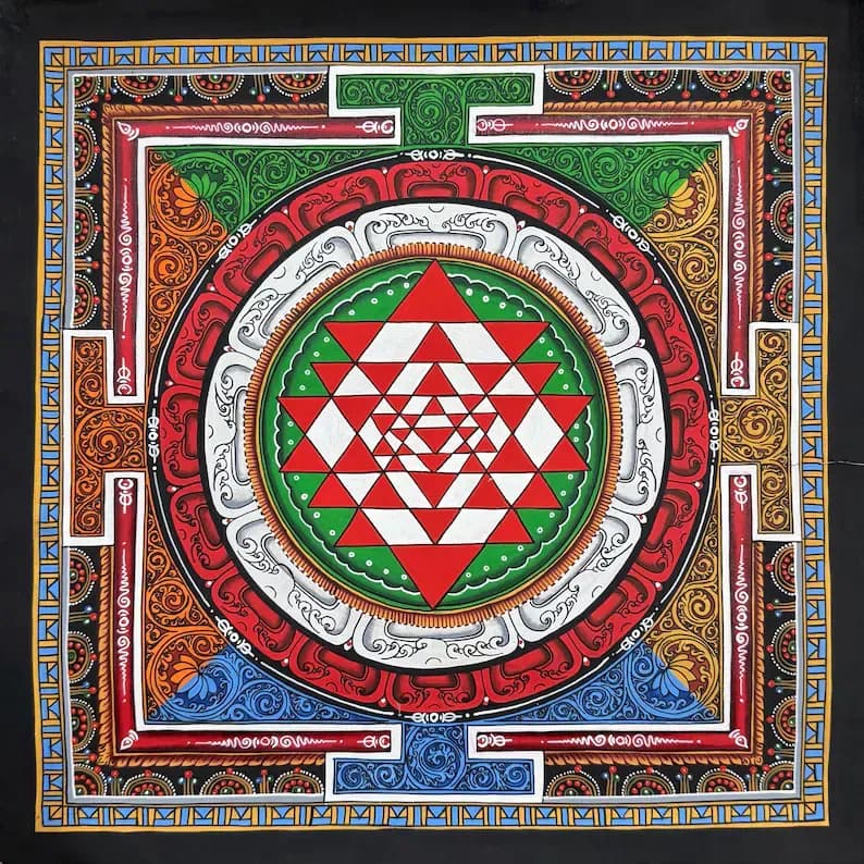 Shree Yantra Mandala Thangka